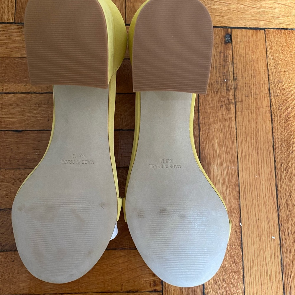 Steve Madden mustard block heel sandals